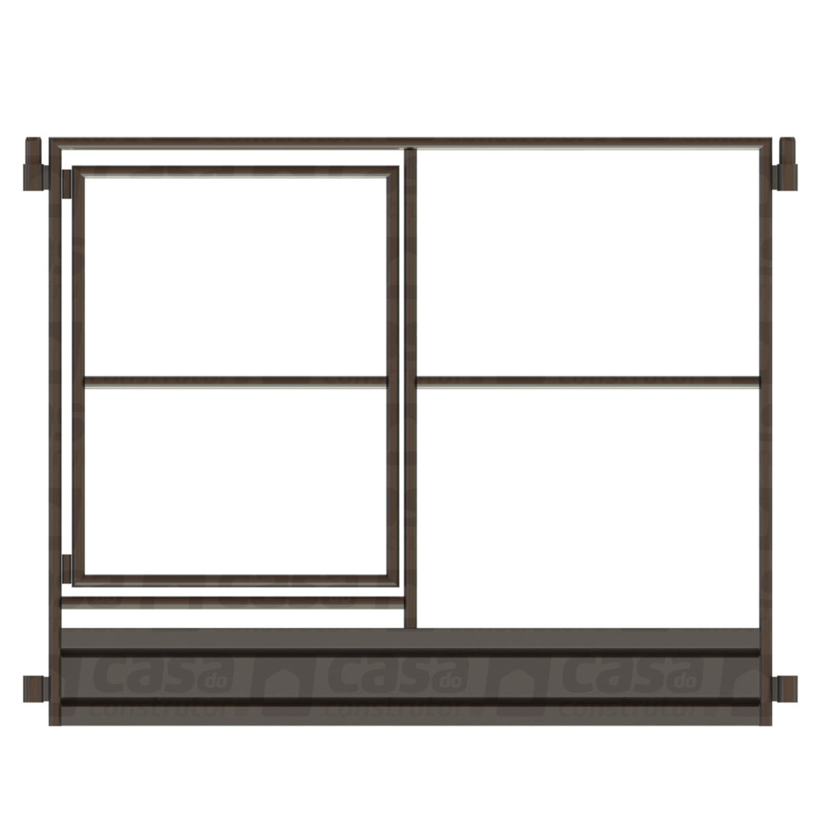 Guarda-corpo para andaime tubular